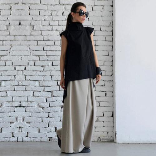 OSHOPLIVE Womens Black Shirts