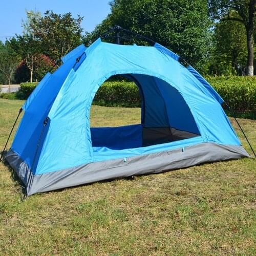 Single-Layer Double Camping Tent Travel Portable Rest House Free To Build Elastic Bomb Automatic Tents Sunshade and Waterproof