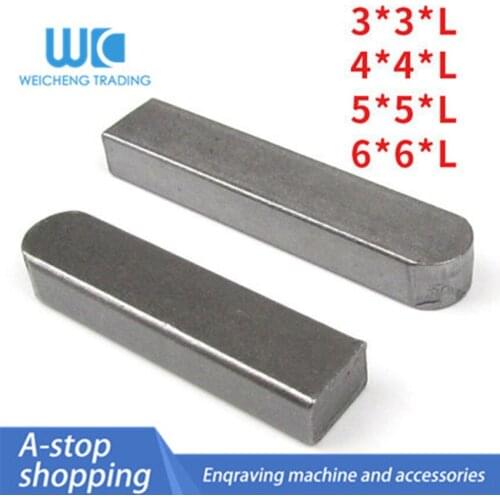 Flat key C type pins square pin one side round quartet bond shaft dowels horizontal dowel GB1096 3*3*/4*4/5*5/6*6*L