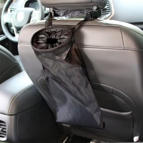 Car Trash Storage Bag Hanging Garbage Can Washable Eco-Friendly Leakproof Seat Back Litter Container Auto Vehicle Rubbish Bin