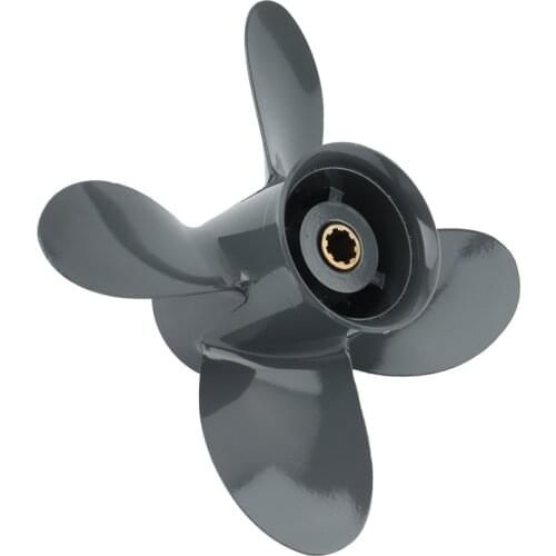 Outboard Propeller For Honda 8Hp 9.9Hp 10Hp 15Hp 9 1/4X10 Boat Motor 4 Blade Aluminum Screw 8 Spline Marine Engine Part
