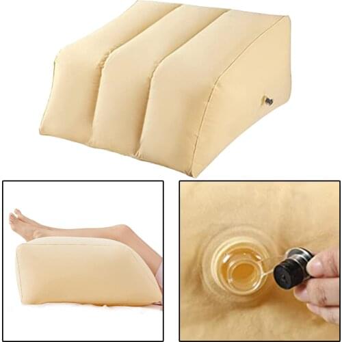 Portable Inflatable Elevation Wedge Leg Foot Pillow Holder For Sleeping Knee Support Cushion Between The Legs Inflator Pump