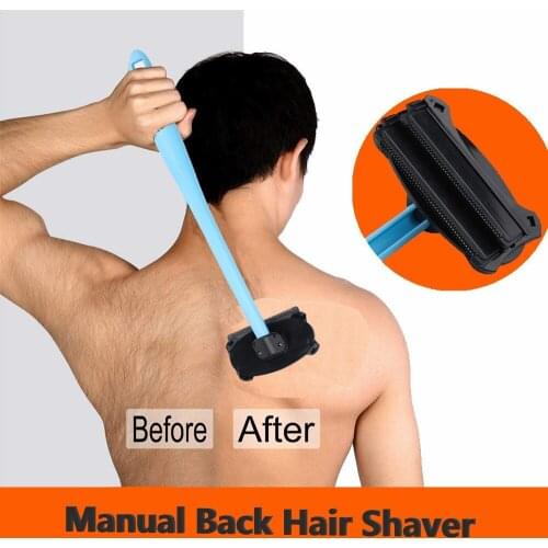 Manual Back Hair Shaver Blade Trimmer Do-it-yourself Whole Body Leg Back Hair Razor Long Handle Big Blade Hair Removal Razor