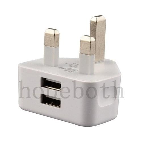 100pcs/lot 5V 2A Dual USB AC Power Adapter Home Trave Wall 2 port dual USB Charger for iPhone 4 5 6 plus for Samsung HTC