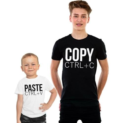 Copy and Paste Father & Son T-Shirt Gift Dad Matching Fathers Day TShirt