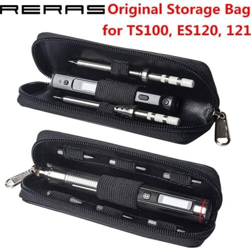 Original Portable Storage Bag for MINI TS100 Soldering Iron & ES120 ES121 Electric Screwdriver Carry Case Waterproof Organizer