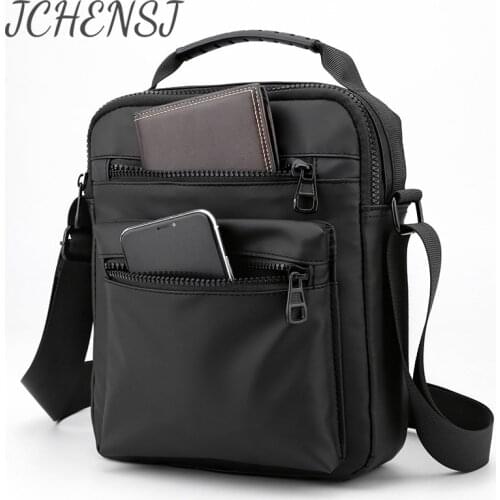 JCHENSJ Mens Shoulder Bag Multiple Pockets Mens Handabg Oxford Business Travel Large Capacity Crossbody Bags For Men