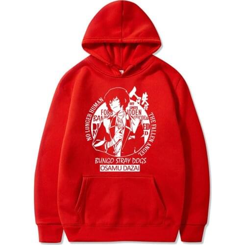 Anime Cartoon Bungou Stray Dogs Hoodies Sweatshirts Men Women Pullovers Unisex Long Sleeves Hooded Casual Streetwear Tops