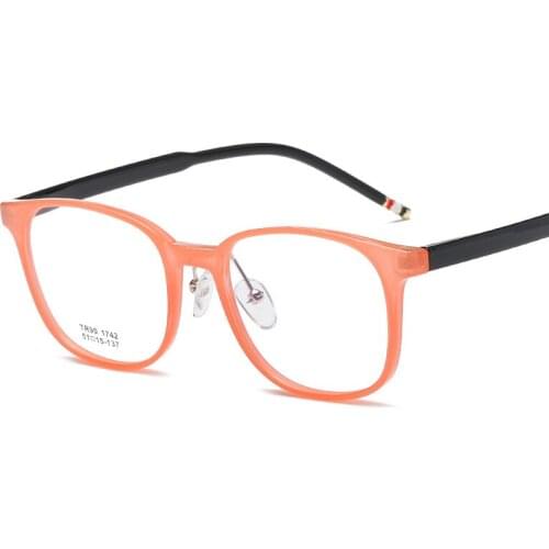 Ultra-light TR90 Glasses Frame New Fashion Men and Women Flat Mirror Prescription Glasses Frame Clear Glasses 742