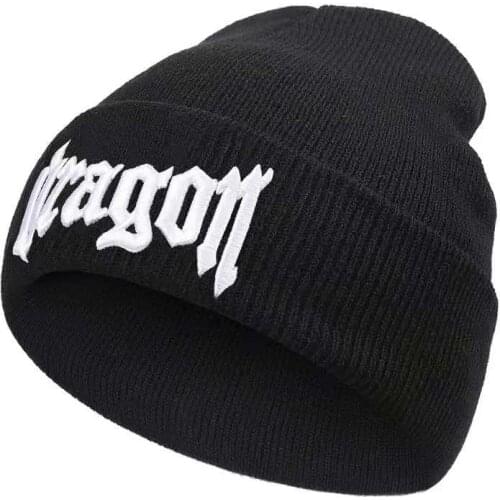 New Fashion Knitted Cap Letter Print Hip Hop Street Beanies High Quality Winter Autumn Soft Warm Skullies Beanies Cool Teens Hat