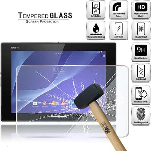 Tablet Tempered Glass Screen Protector Cover for Sony Xperia Z2 Tablet Wi-Fi HD Eye Protection Anti-Fingerprint Tempered Film
