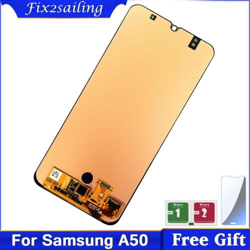 Super AMOLED Display For Samsung galaxy A50 A505F/DS A505F A505FD A505 LCD Display Touch Screen Digitizer Assembly Free Shipping