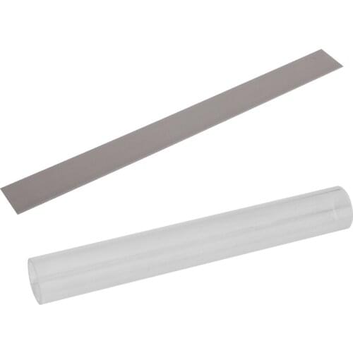 2pcs 8" Stainless Steel Blade&7" Clear Acrylic Roller for Polymer Clay Craft
