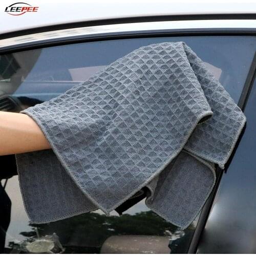 40x40cm Super Absorbency Car Wash Towel Detailing Cleaning Kit Drying Cloth Tool Microfiber Soft Auto Motorcycle Accessories