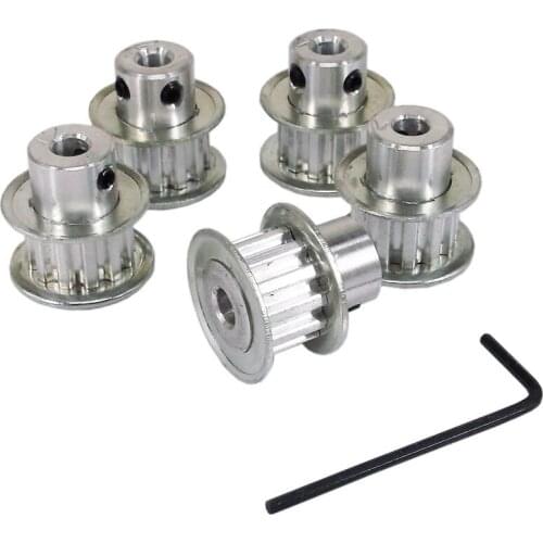 5pcs/lot XL10 Timing Pulley 10 teeth synchronization Alumium Bore 5mm L037 L039 width for stepper motor Free shipping $12