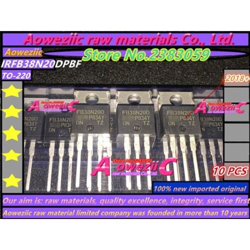 Aoweziic 2018+ 100% new imported original IRFB38N20DPBF IRFB38N20D B38N20D TO-220 FET 200V 44A