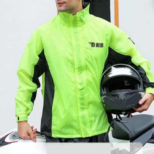 Poncho Raincoat Rain Pants Suit for Riding Unisex Riding Motorcycle Rainwear Suit Rain Jack Motorcycle Rain Jacket Raincoat Suit