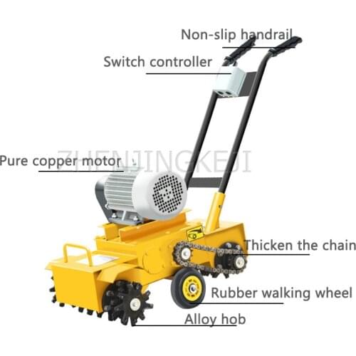 Ground Clear Gray Machine Concrete Clear Slag Tools Floor Clean Up Grip Mortar Fall Ash Clean Up Cement Hit Ground Equipment