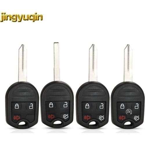 Jingyuqin Remote Car Key Shell 3/4/5 BTN Fob For Ford Edge Explorer Ranger Expedition Mustang Escape Taurus Mazda Tribute