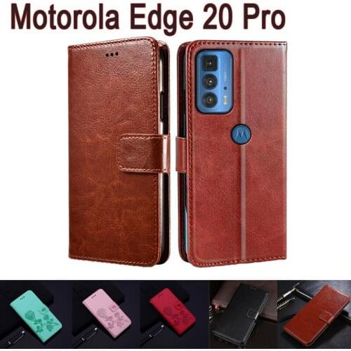 Cover For Motorola Edge 20 Pro Case Leather Wallet Flip Shell Book For MOTO Edge 20 Pro Case Phone Protective Hoesje Funda Etui