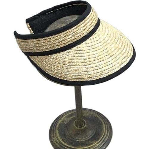 Summer raffia straw hat New summer ladies girl casual Topless sun visor caps Sunshade gorros
