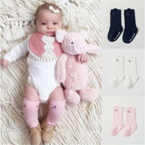 PUDCOCO Hot Fashion Cute Cartoon Cotton Baby Kid Boy Girl Toddler Knee High Tights Socks Stockings Long Leggings Warmers 0-4T