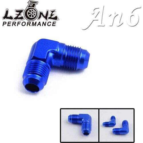LZONE - Flare Union 90 Degree AN6 -6AN ALL Male Adaptor/Fitting JR-SL821-06-011