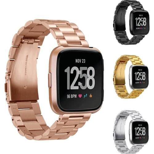 Metal Strap for Fitbit Versa 2 Band Stainless Steel Watchband Bracelet for Fitbit Versa Lite Replacement Band Accessories