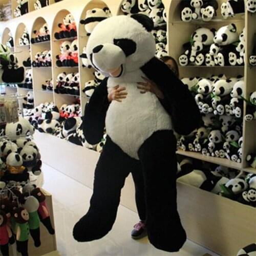 Cute Unfilled Giant Panda Bear Skin 300cm High Quality DIY Soft Stuffed Animal Shell Plush Doll Toy for Children Birthday Gifts