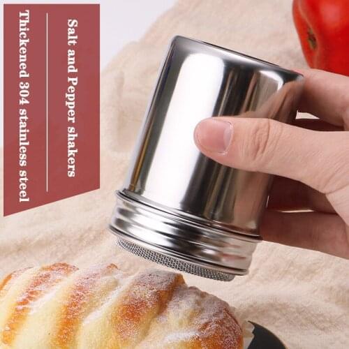 Spice Jar Set Stainless Steel Spice Spice Storage Container Pepper Seasoning Sprays Tools spice jars Cocoa shakers Coffee Sifte