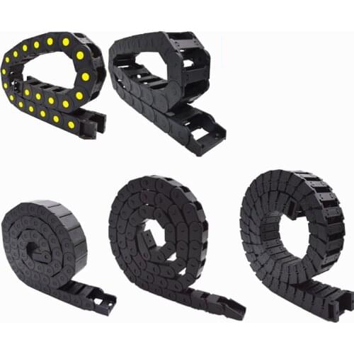 Nylon tow chain tank chain machine tool plastic track reinforced Cable trunking high speed engraving machine chain