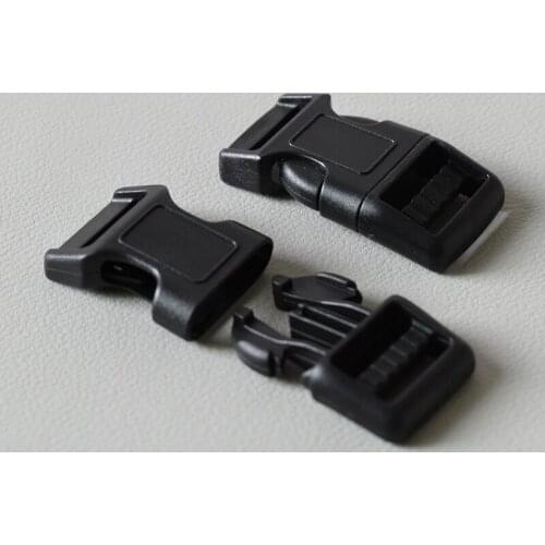 10 pcs/lot 20mm plastic release buckles DLY clip clasp knapsack straps rectangle buckle sliders Dog collar accessories