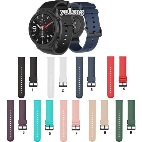 20mm Soft Silicone Watch Strap Band For Huami Amazfit GTR 42mm Smart Watch Replacement band for Amazfit GTS Bip U S Lite straps