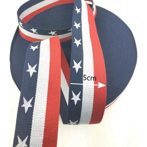 2" Free Shipping 50mm Wide 10 Yard PP Webbing Polyester Band Strap Belts For DIY Bags Buckles Accessories