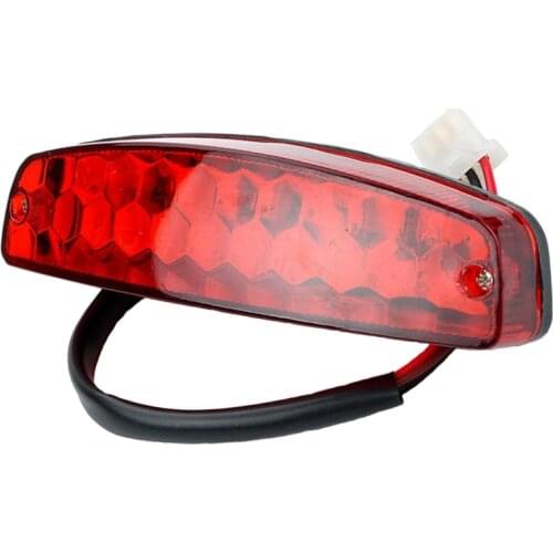 ATV 12V 3 Wire Brake Stop Light License Taillight Red for ATV Off Road Motorcycle Signal Lamp Accessories Car Lights