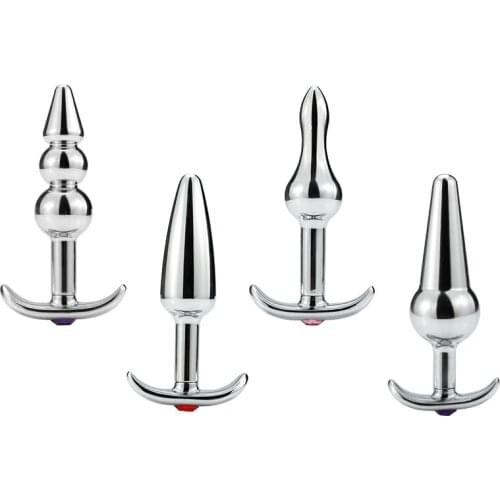 MaryXiong Outdoor Metal Anal Plug Dildo Wear Anal Beads Gay Sex Toys Butt Plugs SM Adult Sex Product Erotic Toy for Men Couples