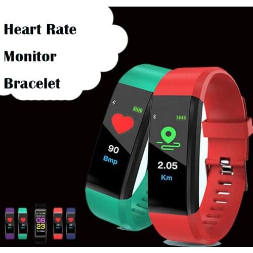 New Version 115plus Smart Bracelet Message Reminder Waterproof Blood Pressure Heart Rate Monitor Bluetooth Sports Watch