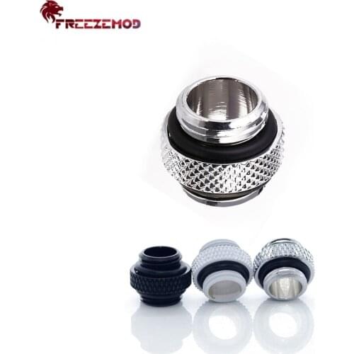 FREEZEMOD HDS-DT10B Mini Double Male Adapter Fitting Dual G1/4" Thread Connection External MOD Computer pc water cooler