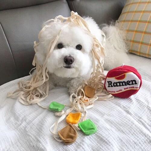 Funny Noodle Shape Dogs Snuffle Toys Puppy Dog Nosework Training Toy Leaking Food Chew Toys for Cat Dog Pet Dog Interactive Toys