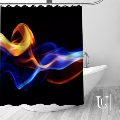 Custom Abstract smoke Shower Curtain Modern Fabric Bath Curtains Home Decor Curtains More Size Custom Your image