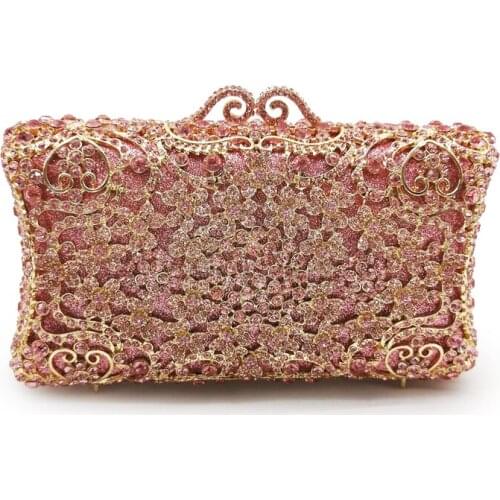 Women Luxury Green/Silver/Gold Evening Bag Clutches Bags Crystal Rhinestone Purse Diamond Ladies Party Prom Handbags Phone Case