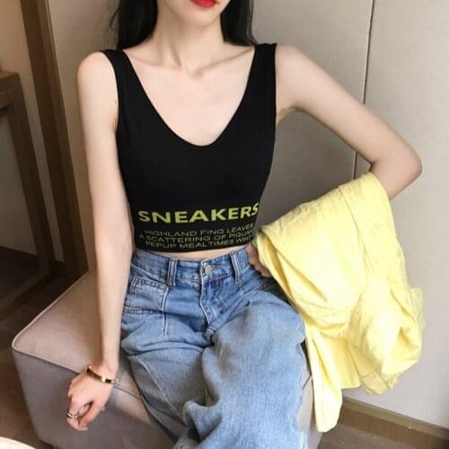 Womens Underwear Shockproof Running Gather Letters Printed Bracelet With Short Knitted Suspenders