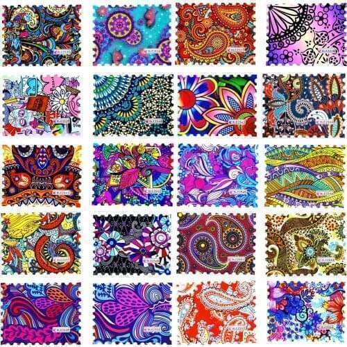 1 Sheet 2020 New Fashion Colorful Full Cover Stamp Nail Sticker Nail Art Water Transfer Decals for DIY Nail Decor
