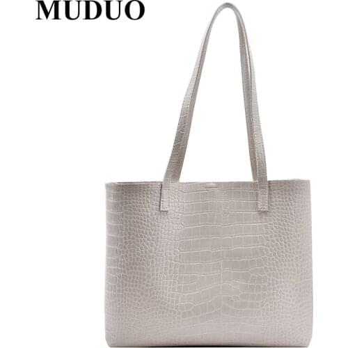 2 Sets Womens Stone Pattern Handbags Soft Leather Totes Bags for Women 2020 New Luxury Designer Ladies Top-handle Shoulder Bag