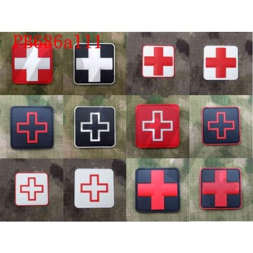 3D PVC patch 5cm square The Red Cross Tactical Military Morale