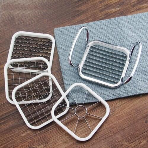 Multifunctional Creative 5 In 1 For Vegetable Fruit Food Cutter Cubes Apple Potato Grater French Fry Slicer Kitchen Accessories