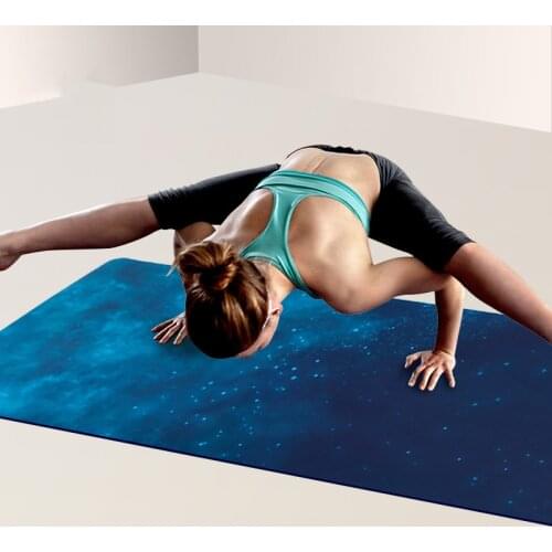 72"x39"x8mm Large Size Yoga Mat Natural Suede Breathable Non-Slip Mat TPE Fitness Gymnastics Pilates Exercise Mat family Cushion