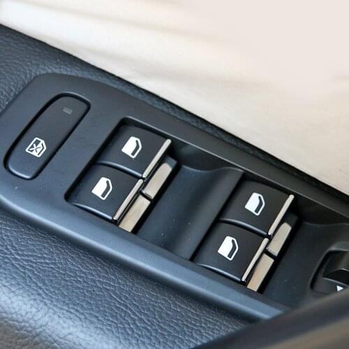 Car Styling Door Window Lifter Sequins Trims ABS Plating Chrome Trim For 2014 2015 Peugeot 308 408 508 2008 3008 New 3008 5008