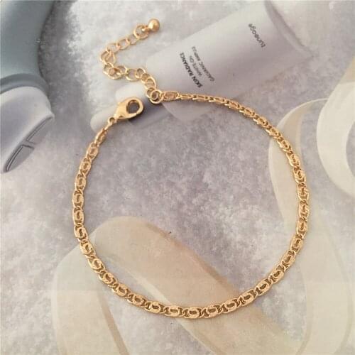 New Arrivals Trendy Gold Color Special Chain Bracelet For Women Girl Elegant Gorgeous Casual Chic Jewelry Accessory