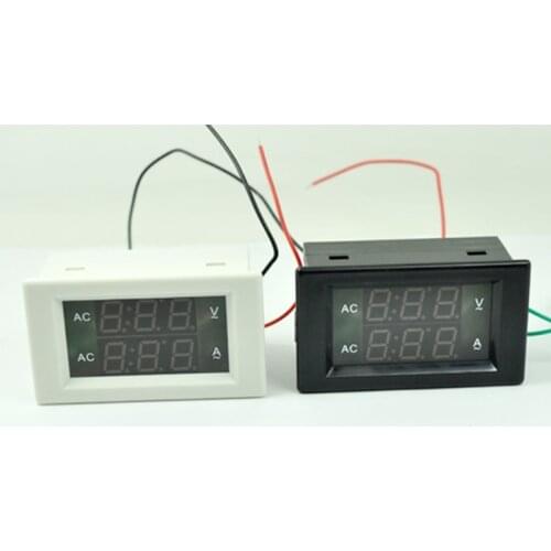 YB4835VA—500V/50A Digital Display AC Voltmeter Ammeter Panel Amp Device Volt Voltage Current Meter Voltage Measurement